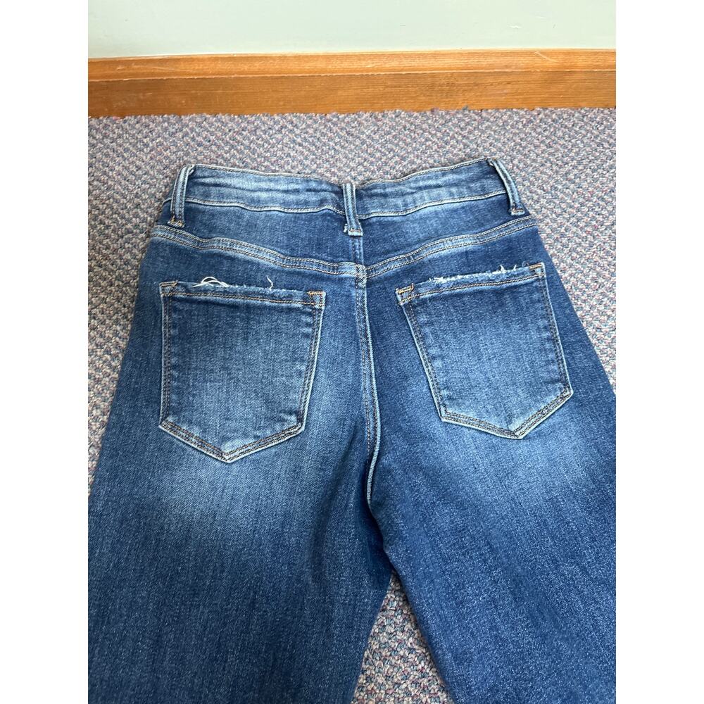 Lovervet By Vervet Dark Wash Distressed Jeans Size 25 - Picture 6 of 6